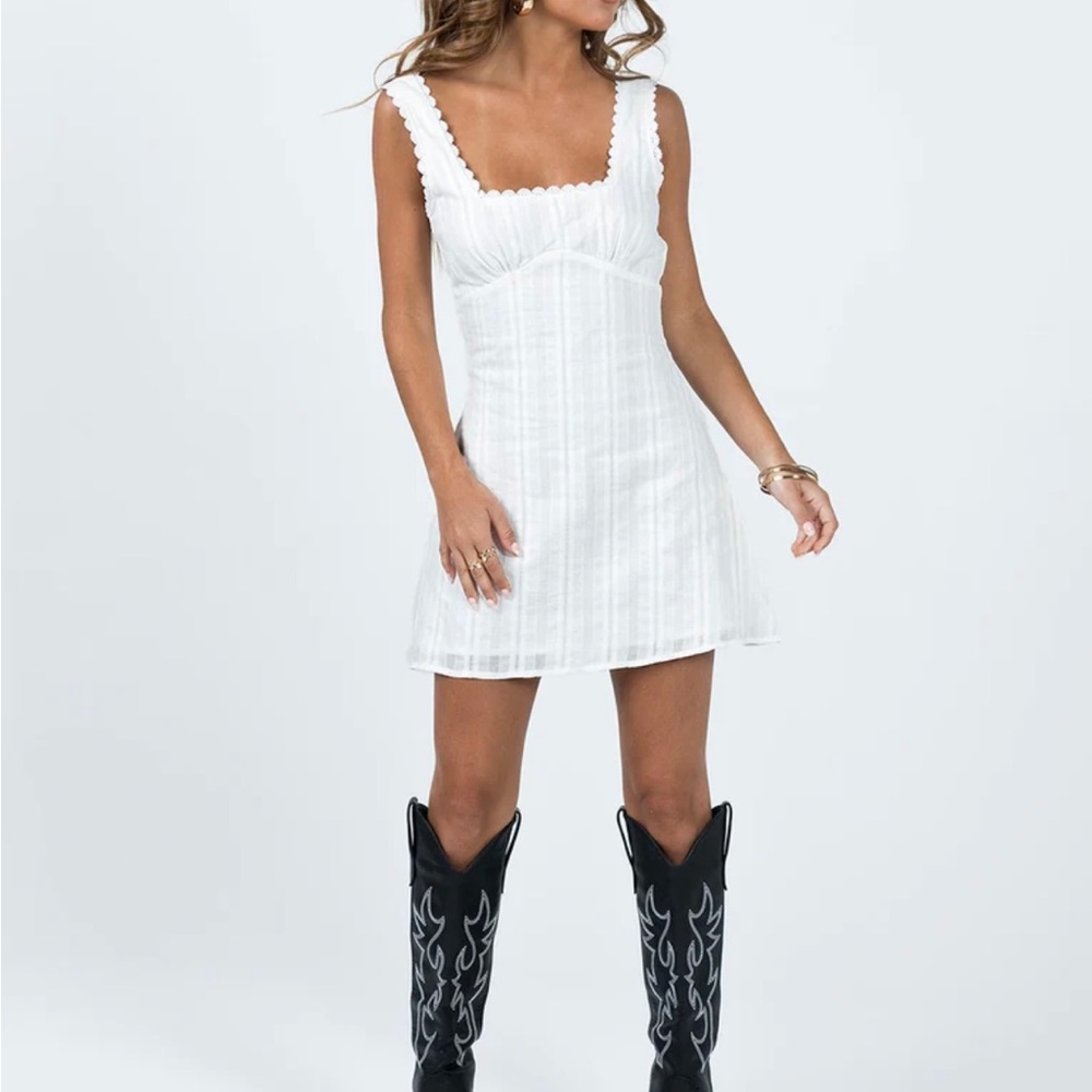 Princess Polly Dasha Mini Dress (white) - Picture 2 of 4